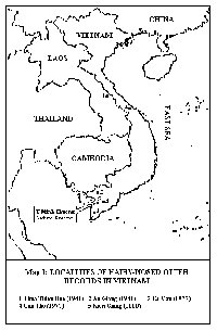 Map showing study area in extreme south west of Viet Nam