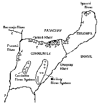 Detailed map of area showing different kinds of sightings